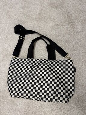 Canvelle Checkered Large crossbody tote